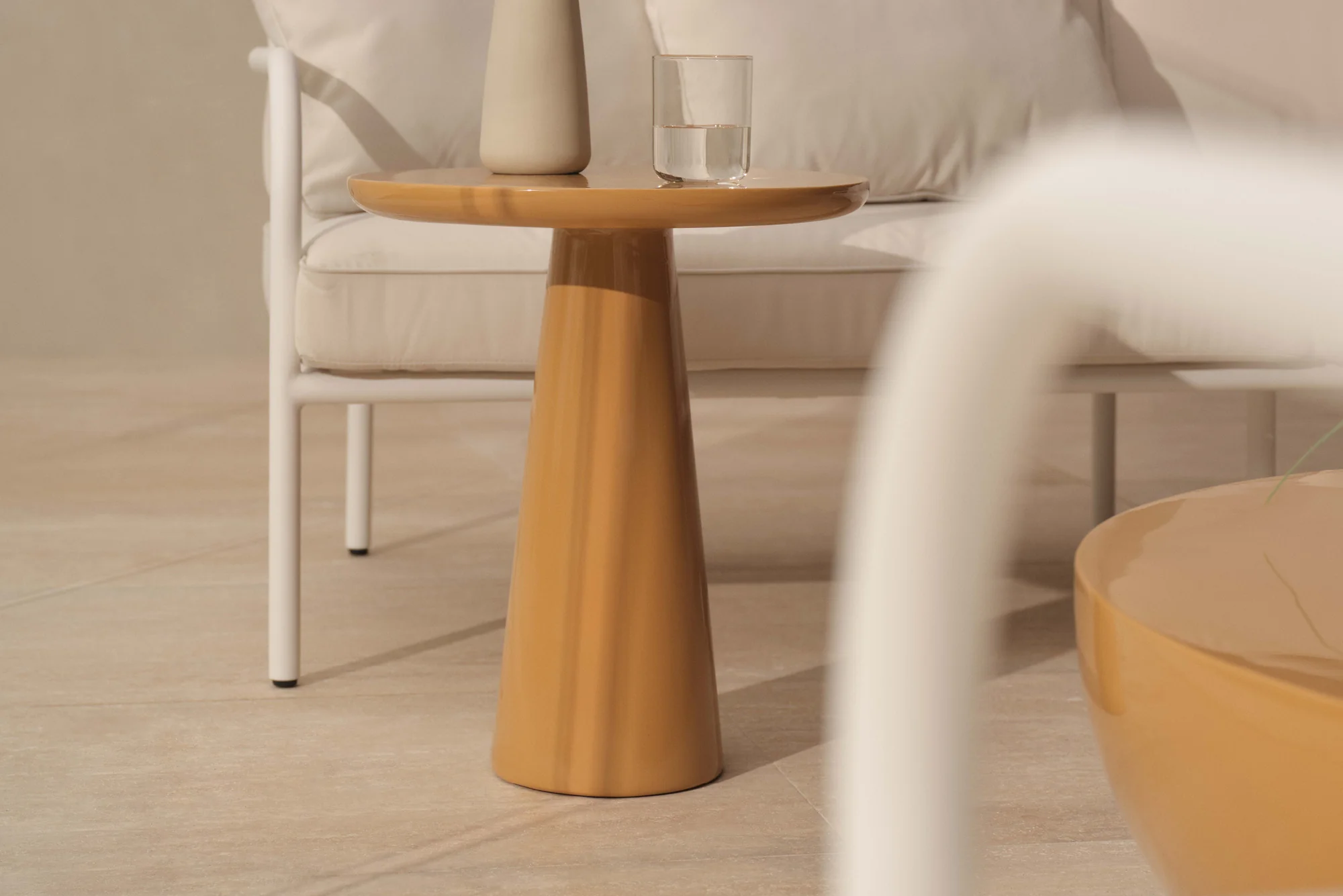 Toffee Gloss Kora Side Table - Image 4