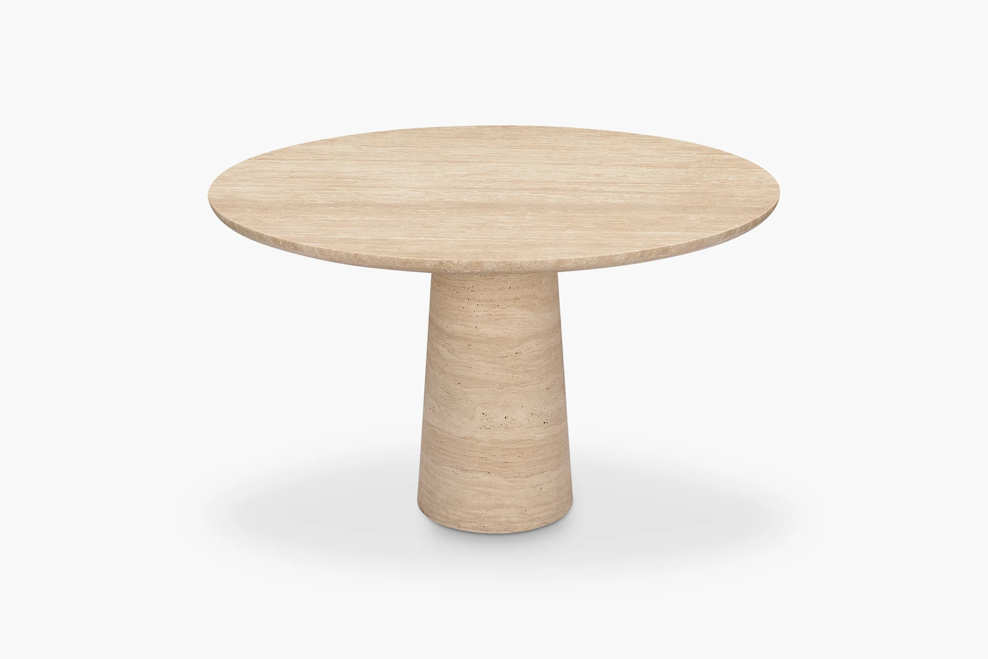 Travertine Kora Round Dining Table - Image 10