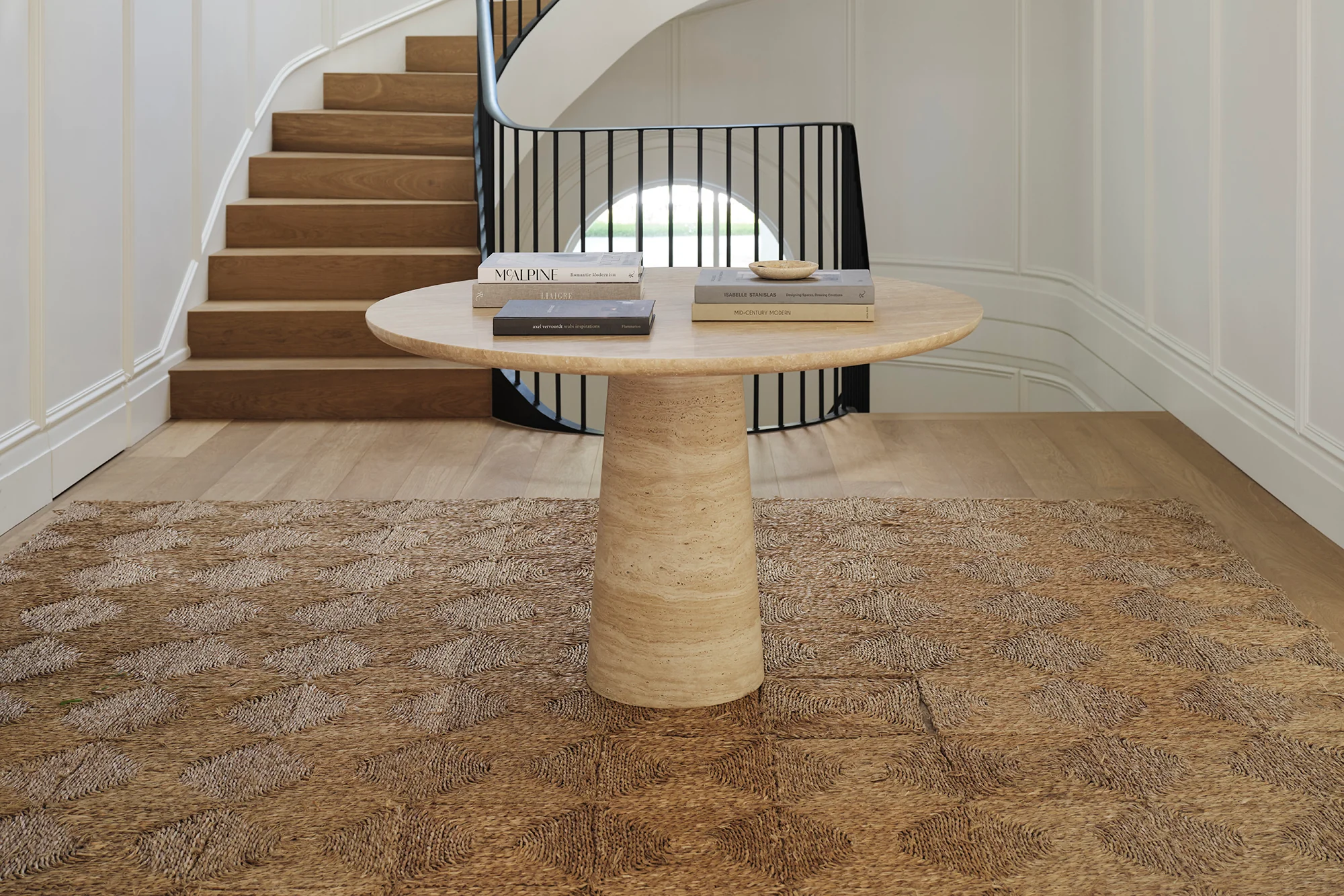 Travertine Kora Round Dining Table - Image 11