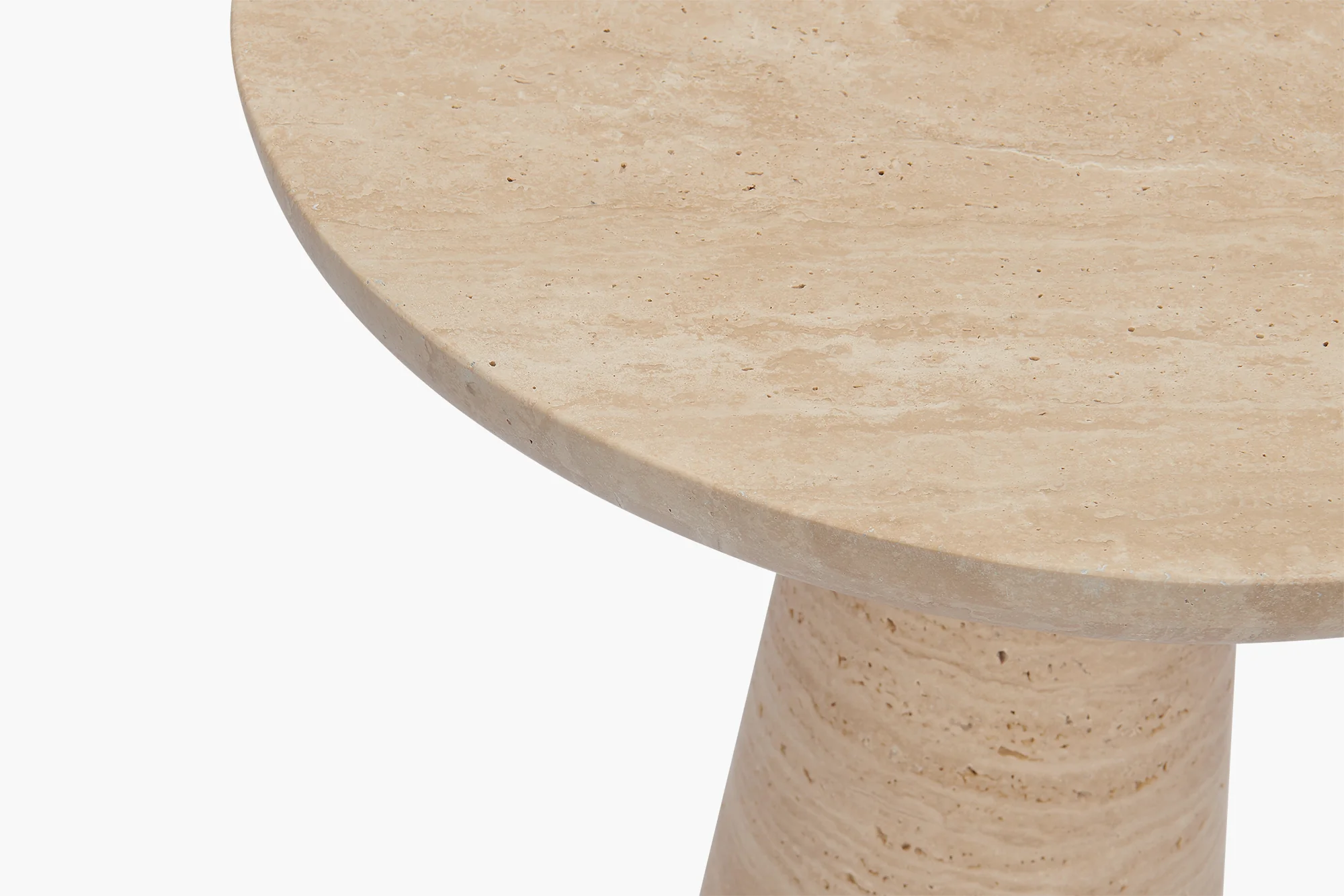 Travertine Kora Side Table - Image 4