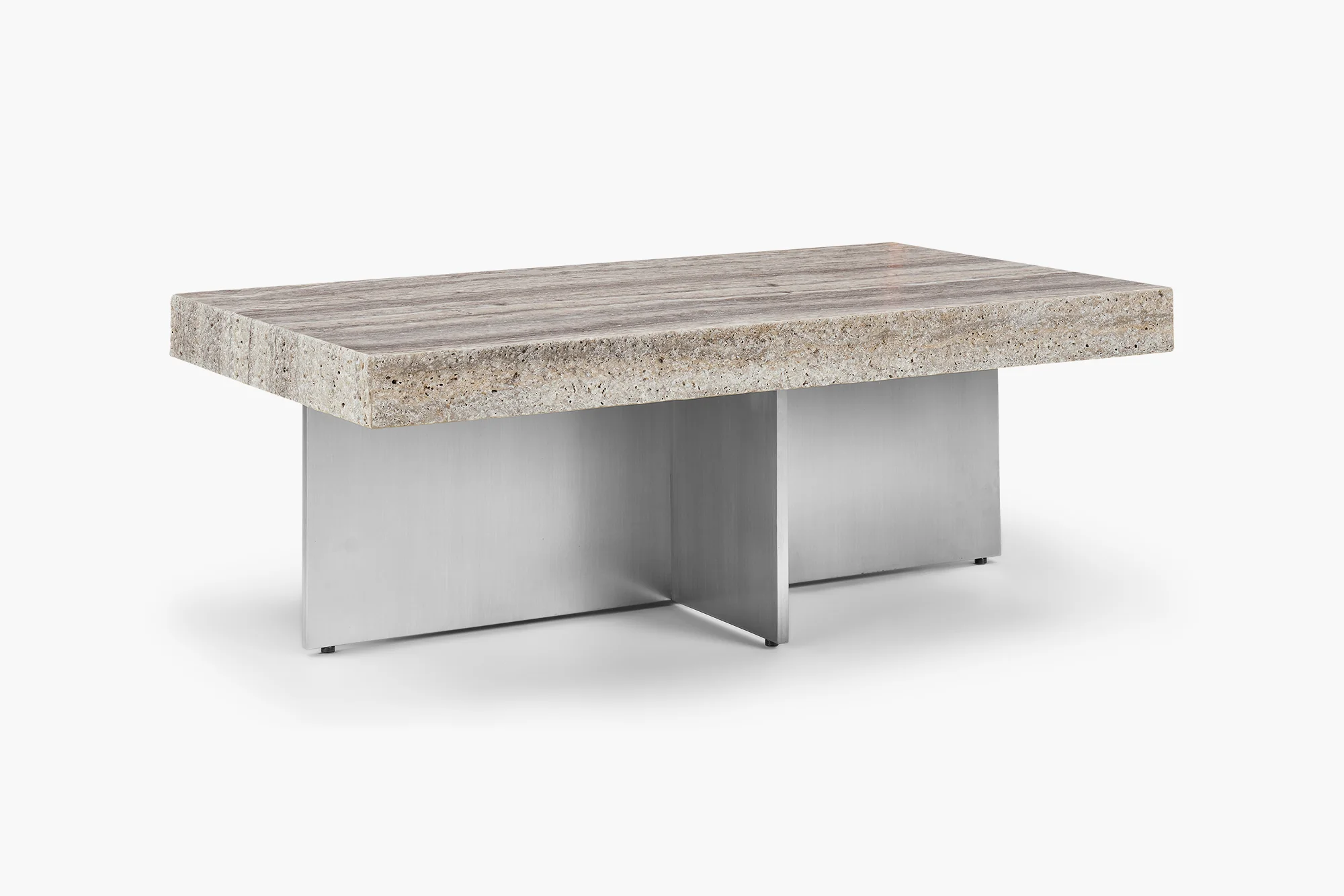 Zaha Travertine Coffee Table - Image 3
