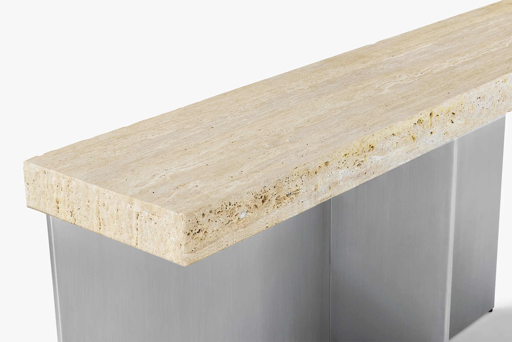 Zaha Travertine Console - Image 3