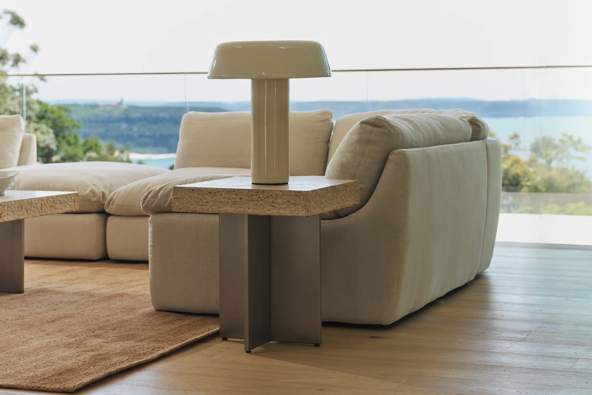 Zaha Travertine Side Table - Image 6